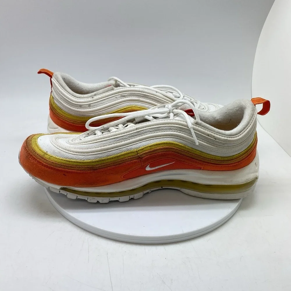 Nike Air Max 97 Sneakers Mens 11 Athletic Club Orange DQ8237-800 Casual Shoes